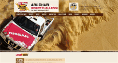 Desktop Screenshot of abudhabidesertchallenge.com